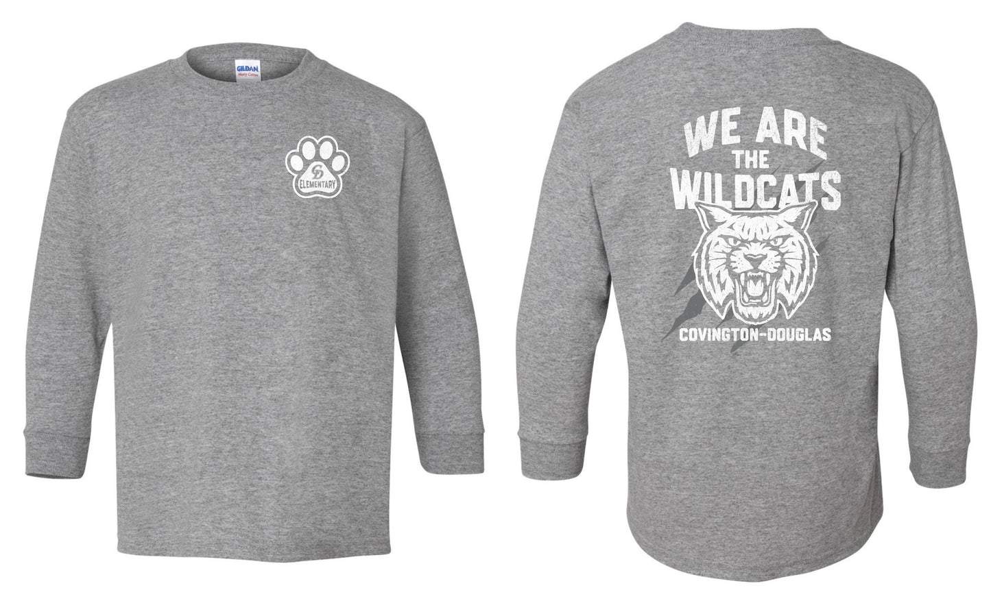 C-D Elementary “We Are The Wildcats” Long Sleeve T-Shirt - Adult-Youth