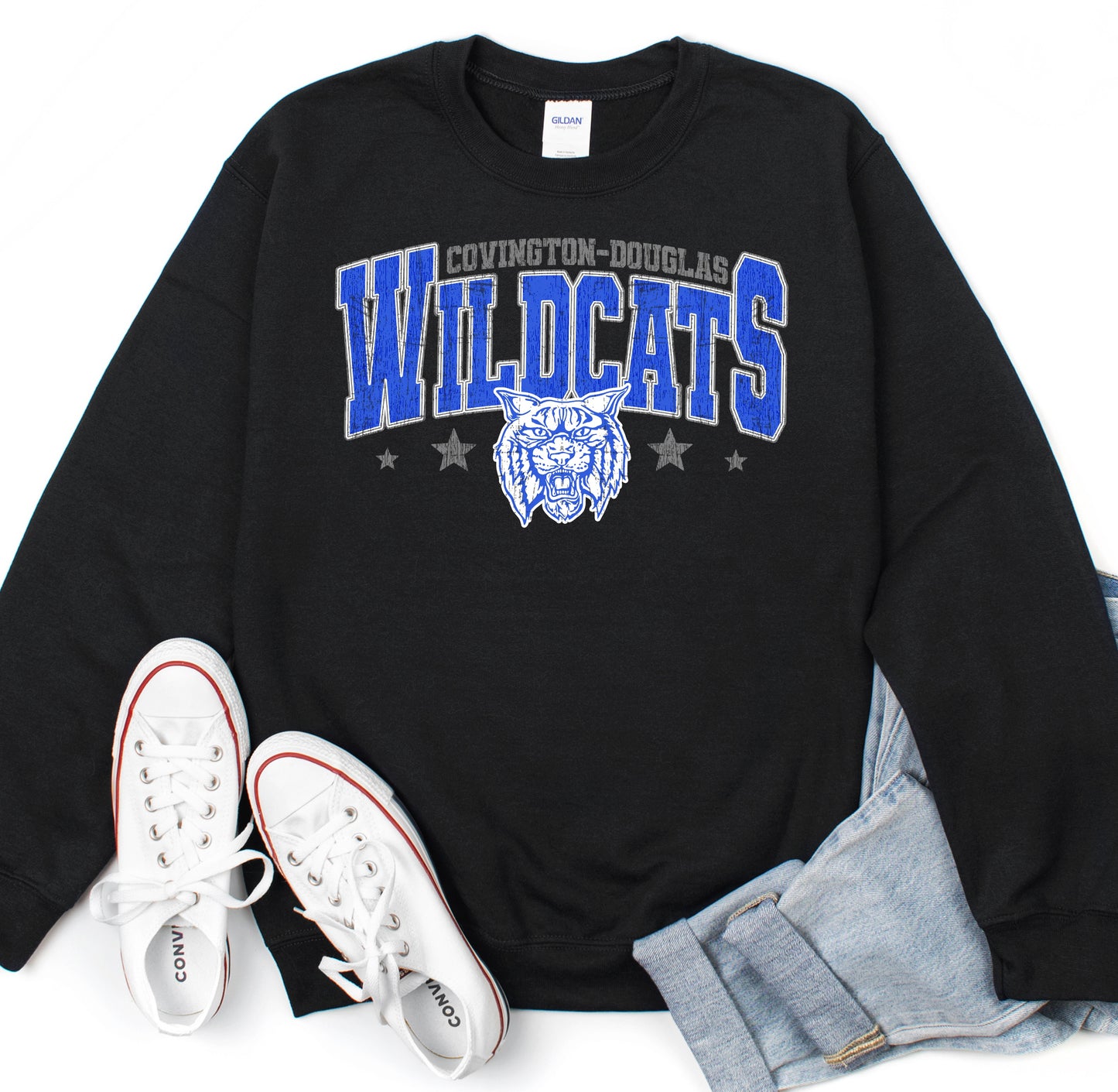 C-D Jr. Class Fundraiser Wildcats Star Mascot Sweatshirt Adult-Toddler