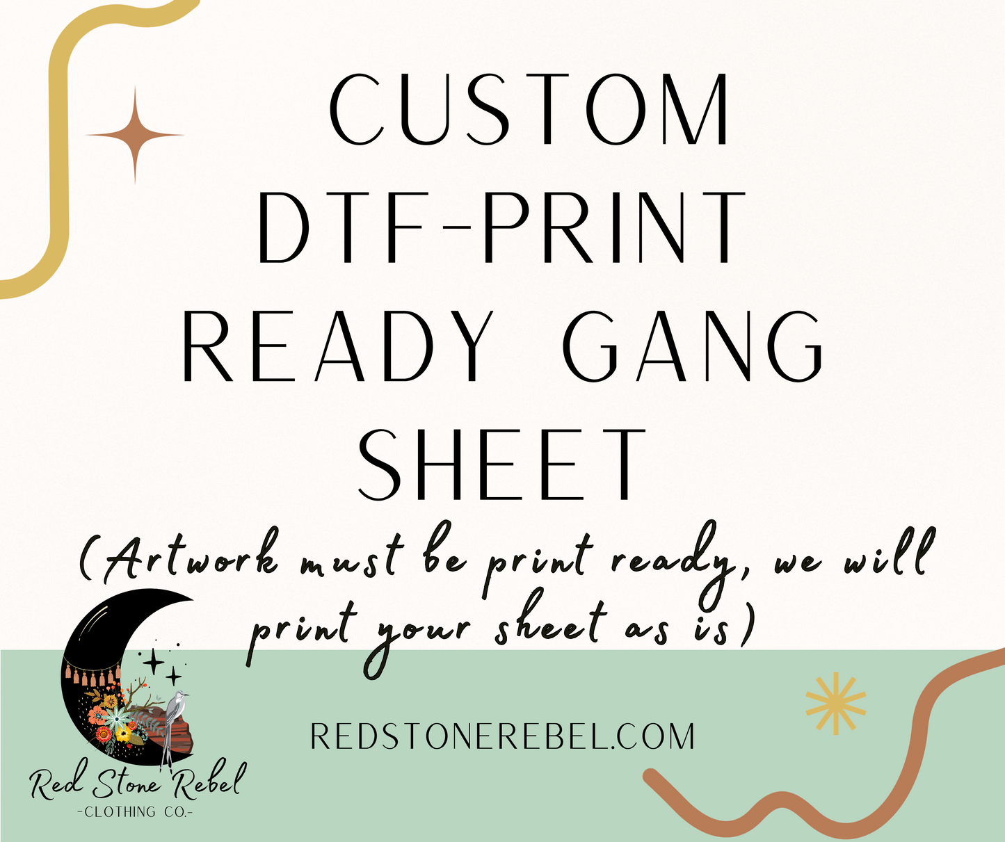 Custom DTF - Print Ready Gang Sheet