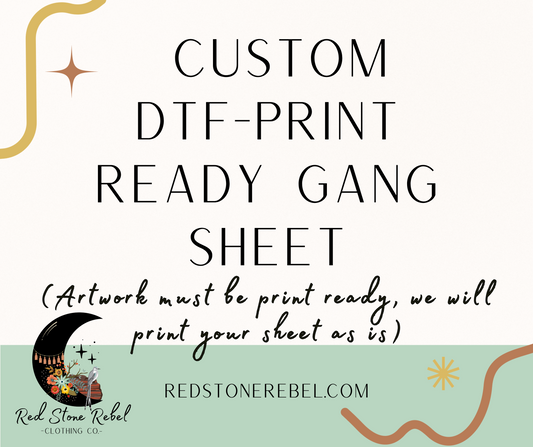 Custom DTF - Print Ready Gang Sheet