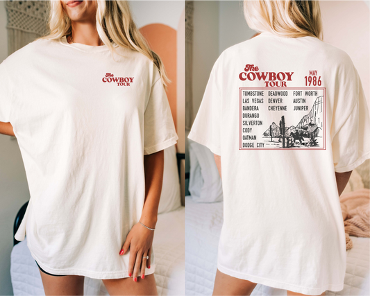 The Cowboy Tour Retro Western T-Shirt