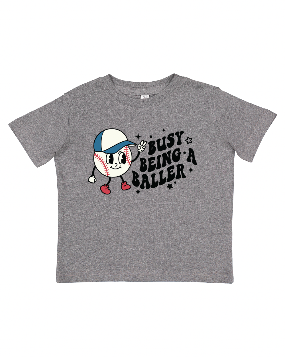 Busy Being A Baller Kids Baseball T-shirt