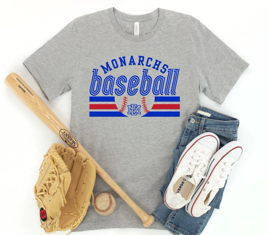 Kid's Monarch baseball lowercase shirt
