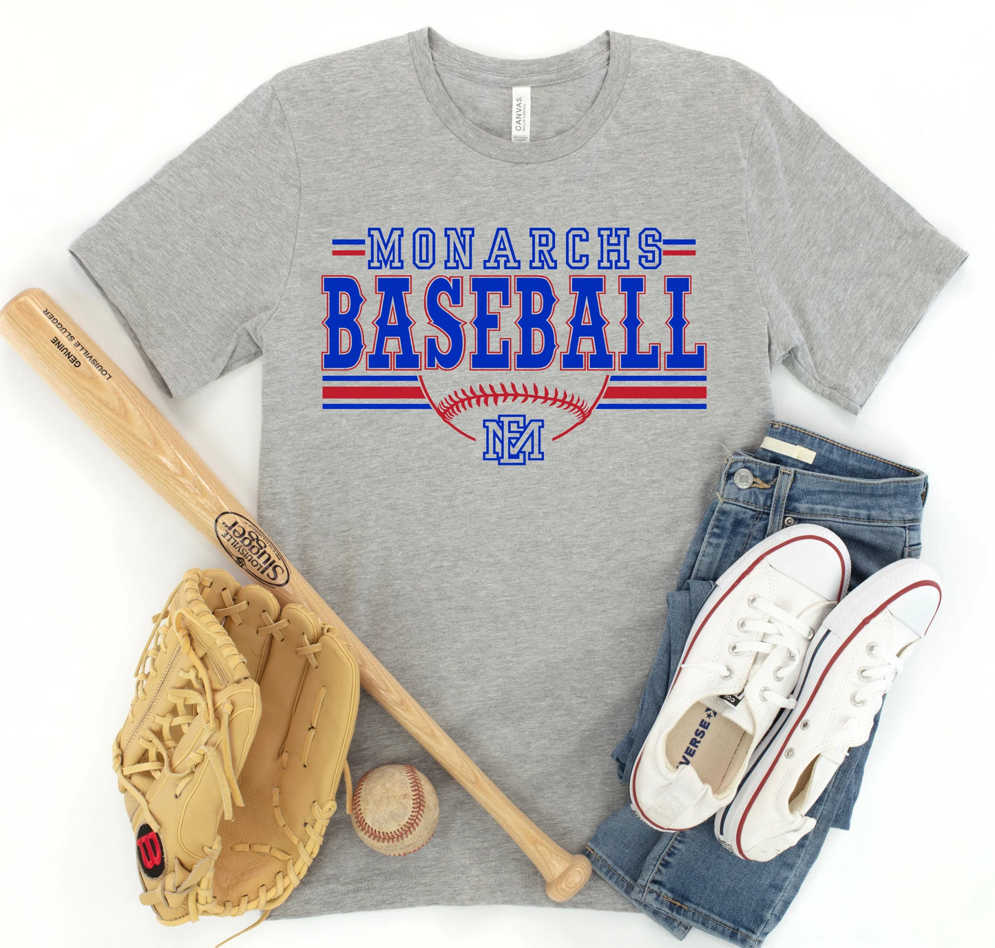 Kid's Monarch BASEBALL uppercase tee