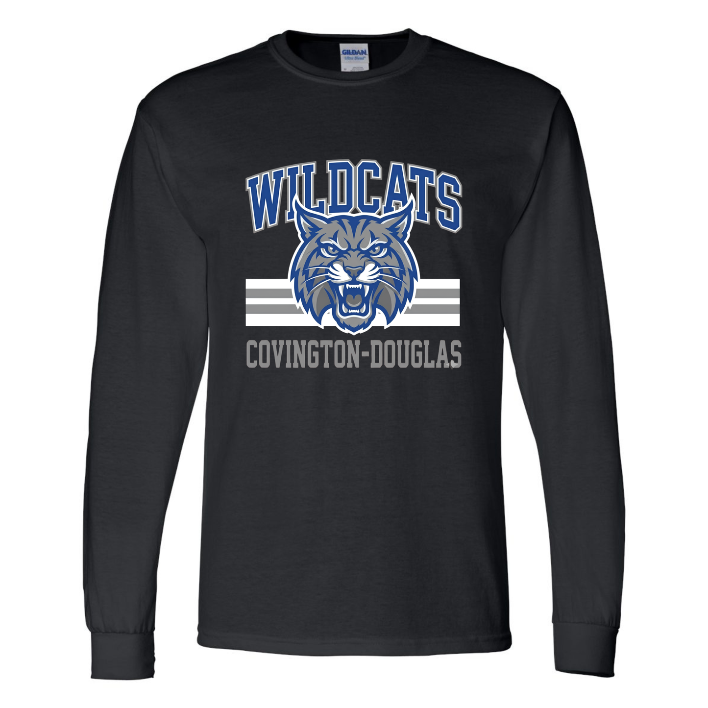 C-D Jr. Class Fundraiser Wildcats Mascot Long-Sleeve Tee Adult-Toddler