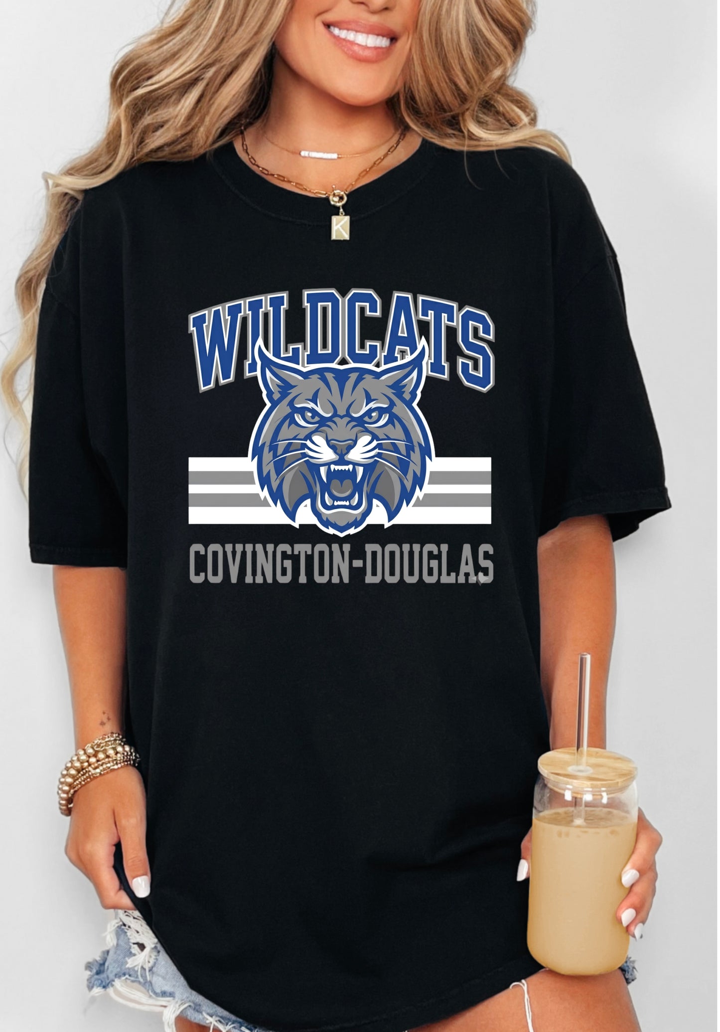 C-D Jr. Class Fundraiser Wildcats Mascot Tee Adult-Toddler