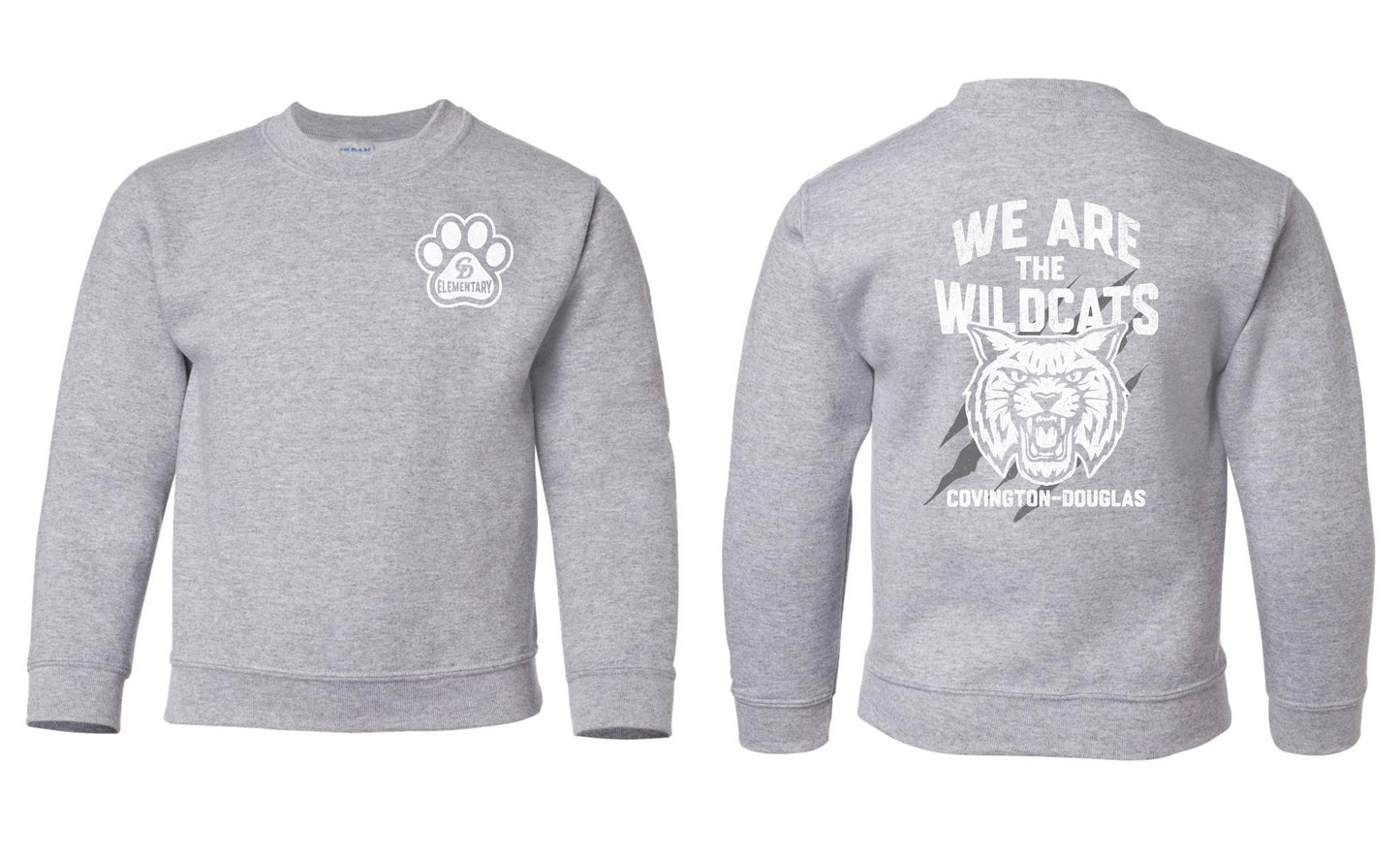 C-D Elementary “We Are The Wildcats” Crewneck Sweatshirt - Adult-Youth