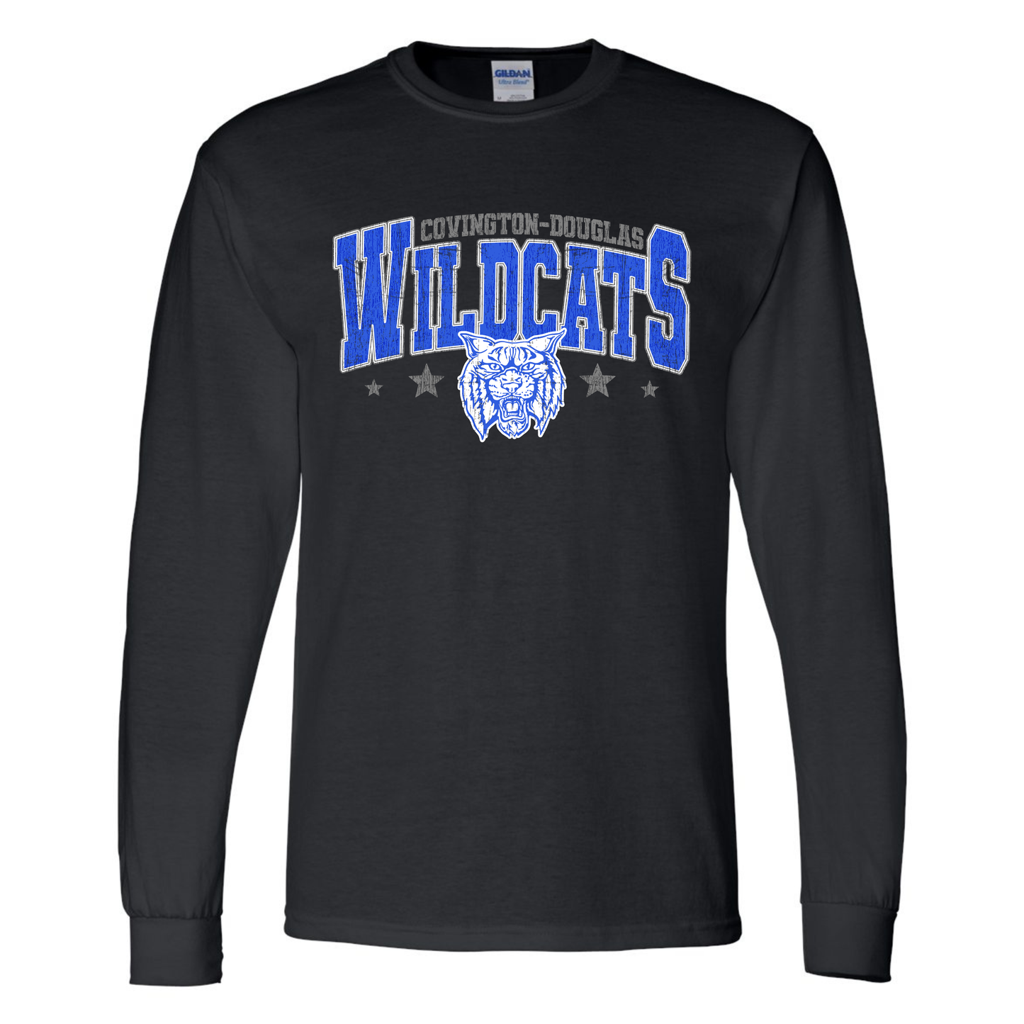 C-D Jr. Class Fundraiser Wildcats Star Mascot Long-Sleeve Tee Adult-Toddler
