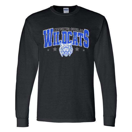 C-D Jr. Class Fundraiser Wildcats Star Mascot Long-Sleeve Tee Adult-Toddler
