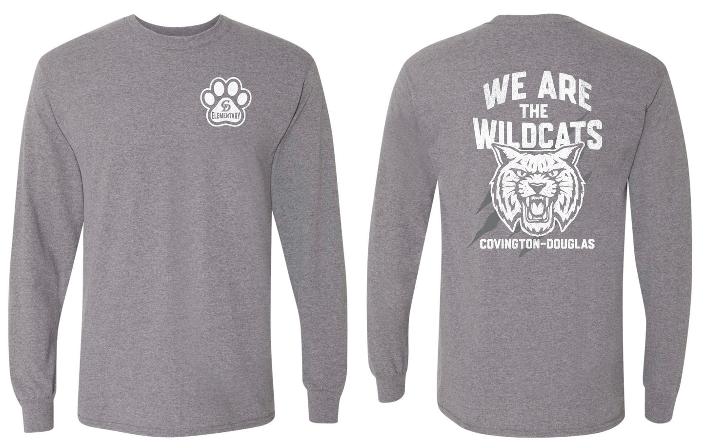 C-D Elementary “We Are The Wildcats” Long Sleeve T-Shirt - Adult-Youth