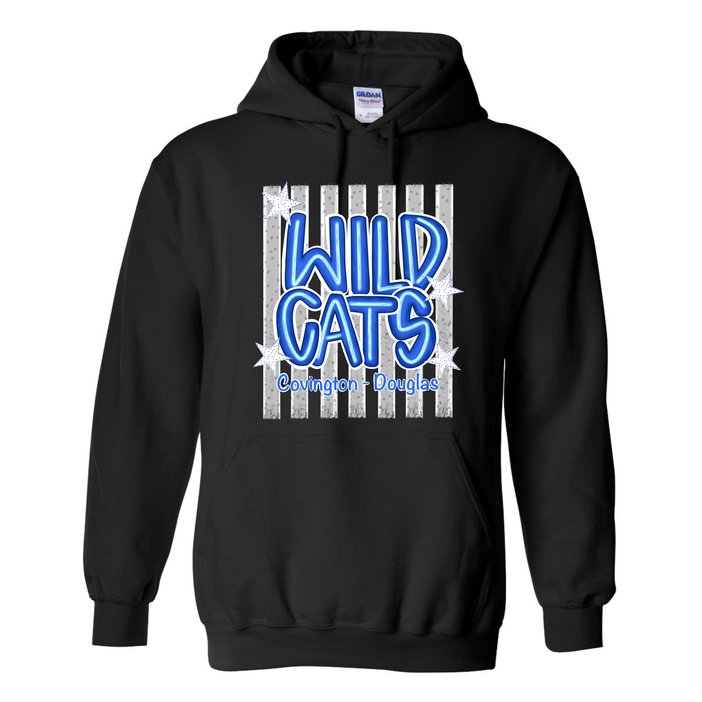 C-D Jr. Class Fundraiser Wildcats Stars Stripes Hoodie Adult-Toddler