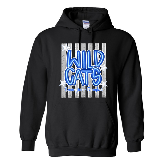 C-D Jr. Class Fundraiser Wildcats Stars Stripes Hoodie Adult-Toddler