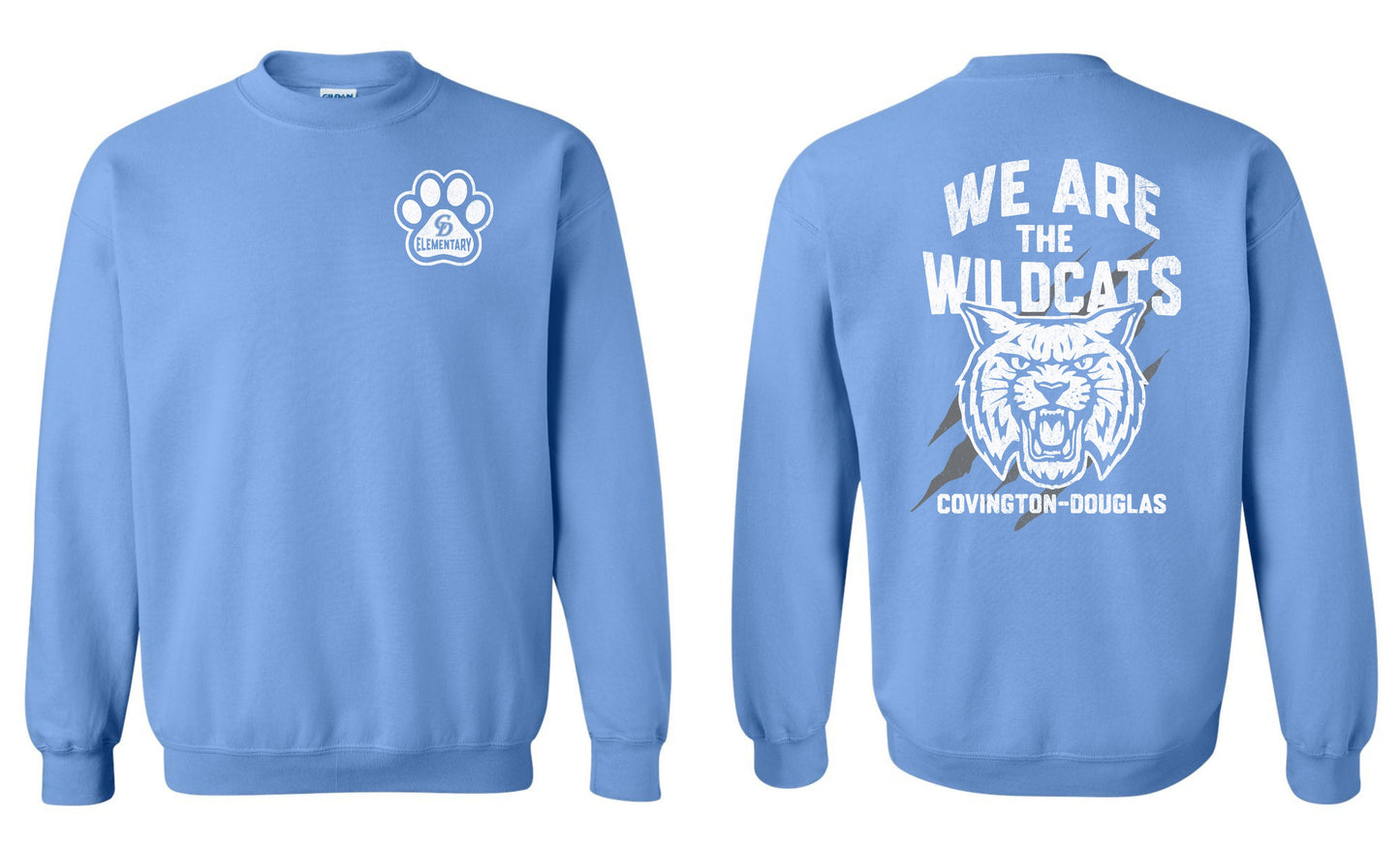 C-D Elementary “We Are The Wildcats” Crewneck Sweatshirt - Adult-Youth