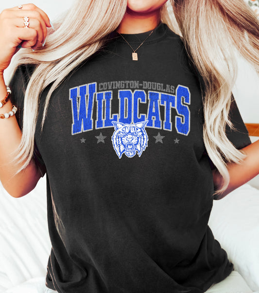 C-D Jr. Class Fundraiser Wildcats Star Mascot Tee Adult-Toddler