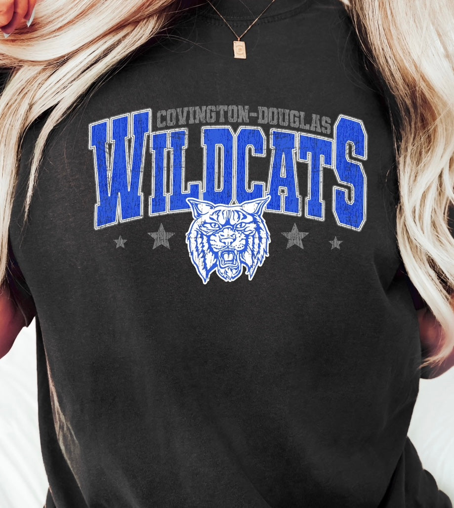 C-D Jr. Class Fundraiser Wildcats Star Mascot Tee Adult-Toddler