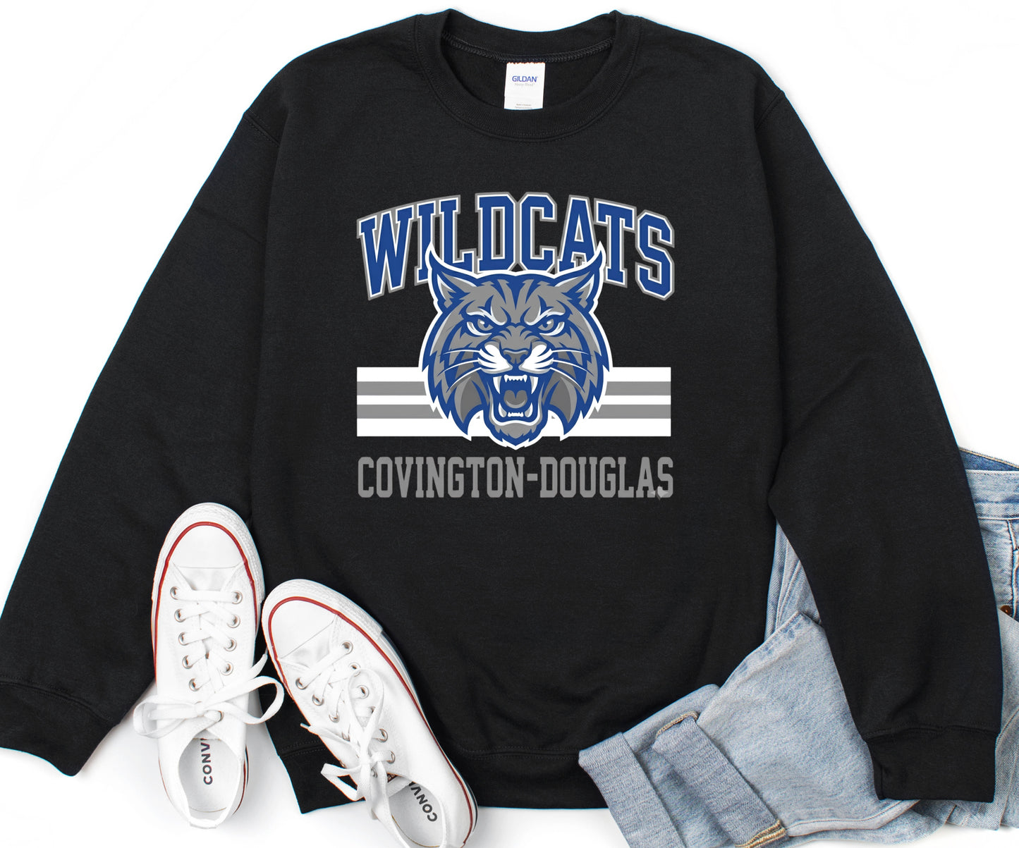 C-D Jr. Class Fundraiser Wildcats Mascot Sweatshirt Adult-Toddler