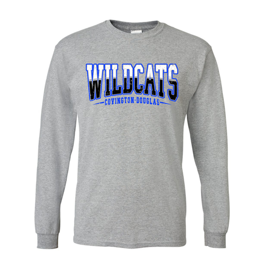 C-D Jr. Class Fundraiser Color Block Wildcats Long-Sleeve Tee Adult-Toddler