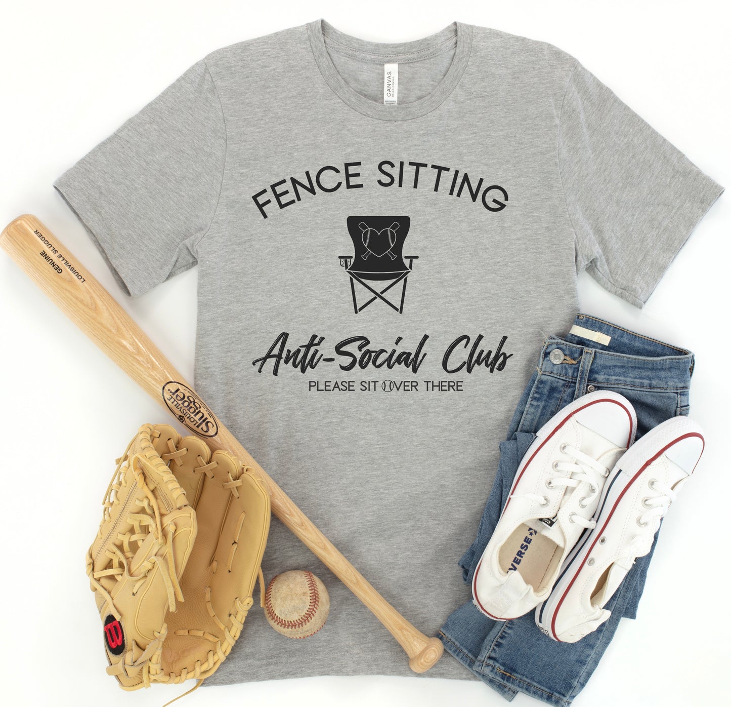 Fence Sitting Anti-Social Club - Sweatshirt-Long Sleeve T-Short Sleeve T