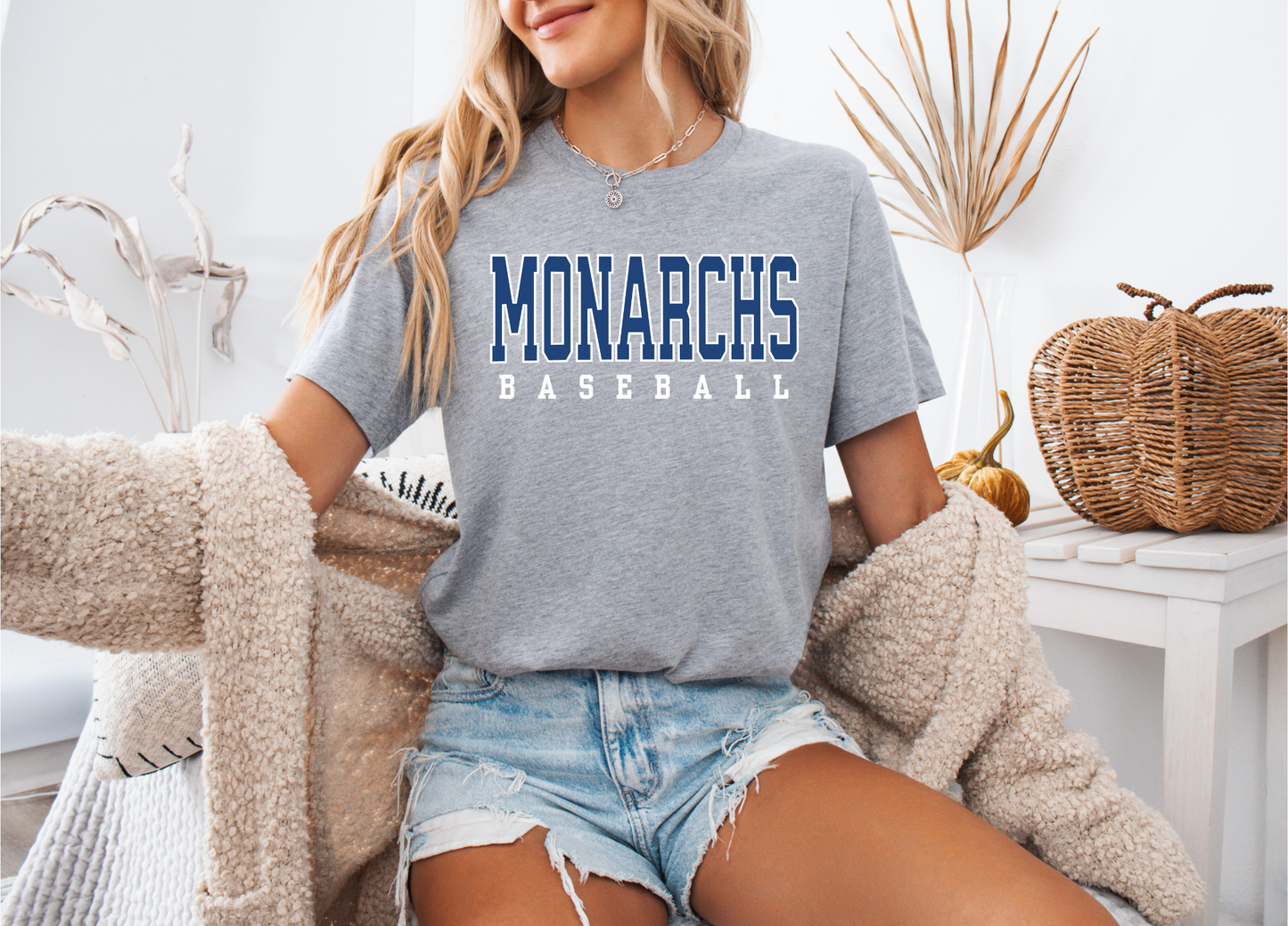 Gray Monarchs Baseball Tank, Tee, or LongSleeve