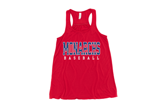 Red Monarchs Baseball Tank, Tee, or LongSleeve